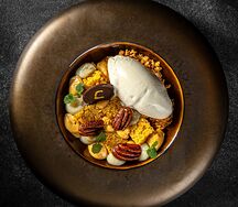 Десерт Банан-карамель-пекан