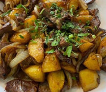 Печень жареная