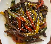 Японский салат горячий