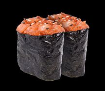 Гункан с лососем