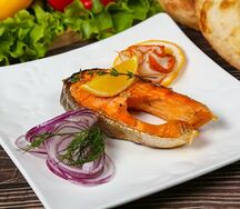 Семга на мангале 