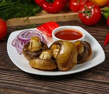 Шампиньоны на мангале 