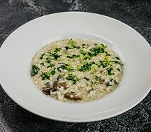 Ризотто с грибами и скаморцией