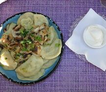 Вареники с картофелем и грибами