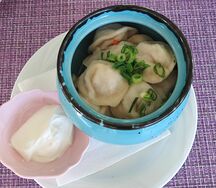 Пельмени с курицей и грибами