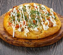 Пицца с курицей