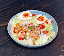 Мексиканский цезарь с креветками