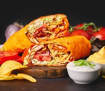 Шаурма с курицей Сырная по-итальянски