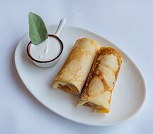 Блины сытные с мясом