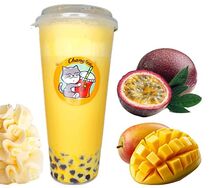 Bubble tea со вкусом Манго, маракуйи и крем-чиза