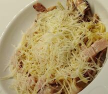 Спагетти в сливочном соусе а-ля Карбонара