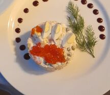 Оливье с камчатским крабом