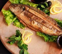 Сибас на мангале