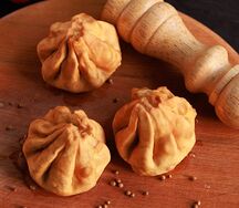 Жареные хинкали из телятины