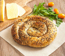 Слоеный пирог с сыром и зеленью