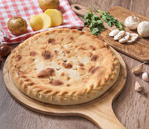 Пирог с картофелем и грибами