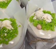 Кулич творожный авторский с оленятами