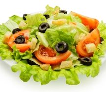 Салат Цезарь постный