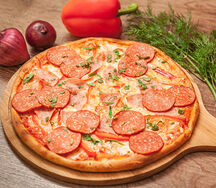 Пицца пепперони по-домашнему