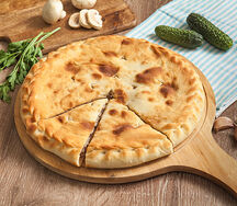 Осетинский пирог с говядиной и грибами