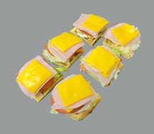 Сырные вафли с ветчиной и сыром