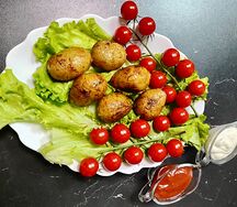 Молодой картофель с курдюком
