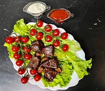 Печень с салом