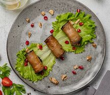 Рулетики из баклажана