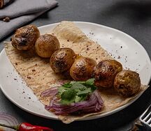 Мини картофель на углях