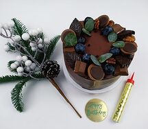 Бенто-торт шоколадный с топпером 