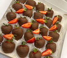 Клубника в шоколаде Молочные реки