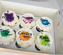 Кап-кейки с пожеланиями