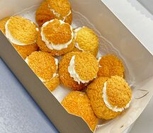 Пирожные Шу с ванильным кремом