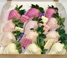 Клубника в шоколаде Pink 12 in