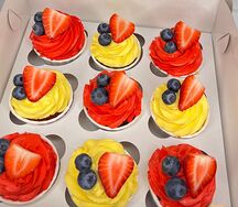 Капкейки Акварель 9 штук