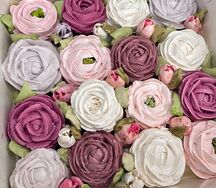 Зефирные цветы в коробке