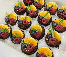 Брауни с ягодами