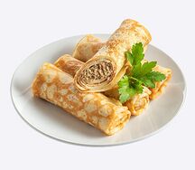 Блинчики с мясом 2 шт