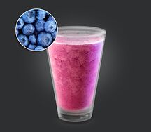 Милкшейк Черничный пломбир веган