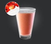 Милкшейк клубничный пломбир веган 