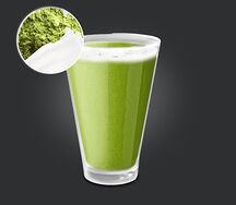 Матча на миндальном молоке веган