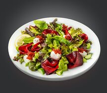 Салат с нерыбой и веган икрой