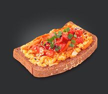 Тост Скрэмбл-кимчи Веган