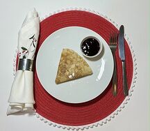 Блин с сырным кремом