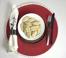 Пельмени с сёмгой и творожным сыром