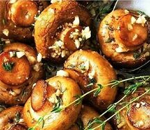 Шампиньоны на мангале