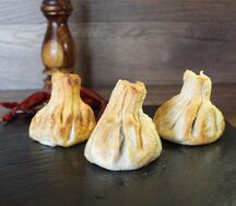 Хинкали с телятиной и свининой жареные