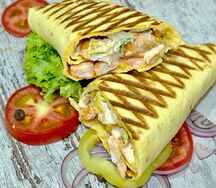 Шаурма по-мексикански с курицей острая