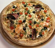 Пицца с морепродуктами