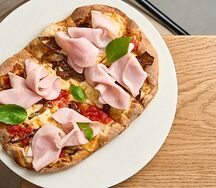 Римская пицца Ветчина и грибы